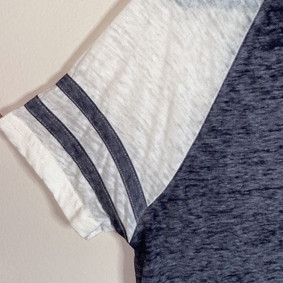 Exist Grey & White Striped Baseball Tee - Picture 6 of 6
